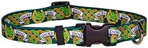 Vista 9 de Yellow Dog Design Collar de perro irlandés Glass Is Half Full para cuello de 14 a 20 pulgadas, mediano de 1 pulgada de ancho