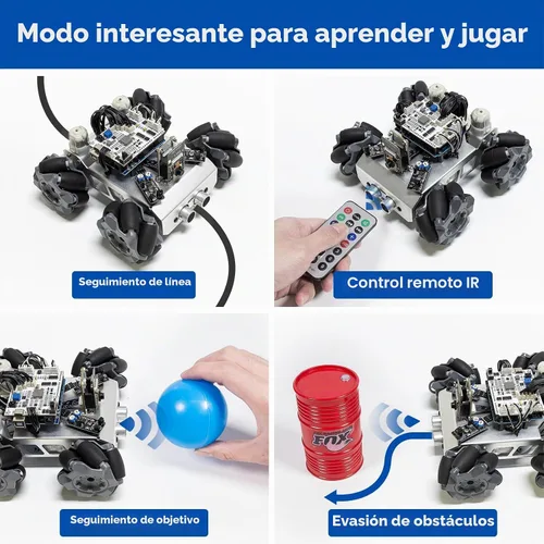 Vista 4 de SunFounder Kit de robot inteligente para automóvil compatible con Arduino UNO R3, FPV, ESP32 CAM, APP Romote Control, kit robótico educativo
