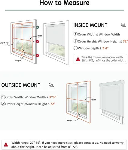 Vista 6 de Yoolax Persianas motorizadas con control remoto, persianas inteligentes opacas para ventanas interiores, cortinas automáticas compatibles con Alexa