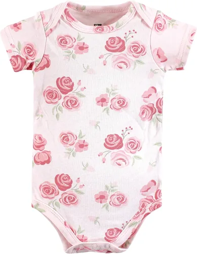 Vista 224 de Hudson Baby baby-girls Cotton Bodysuits 3-pack