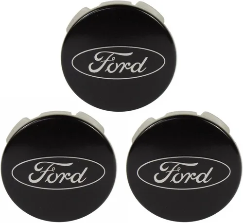Vista 5 de 2015-2023 Ford Mustang Shelby GT350 Tapa central del cubo de rueda negra OEM FR3Z-1003-A (1)