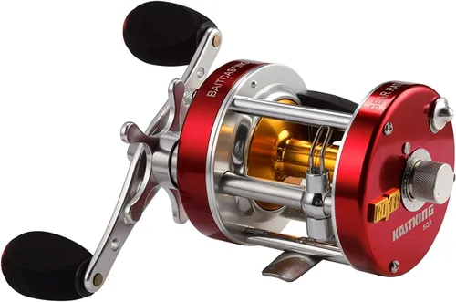 Vista 9 de KastKing Rover Round Baitcasting Fishing Reel, Perfect Conventional Reel for Catfish, Salmon/Steelhead, Striper Bass and Inshore Saltwater Fishing