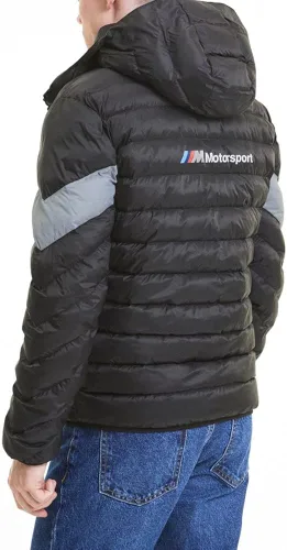 Vista 2 de PUMA Chaqueta de plumón Bmw Motorsport Mcs Ecolite con cremallera completa para hombre chaquetas de abrigo casual color negro Negro