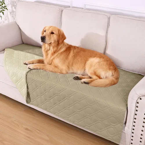 Vista 90 de hyha - Manta impermeable para cama de perro, mantas suaves para mascotas, funda impermeable para sofá para perros, fundas reversibles lavables