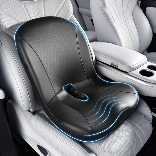 Vista 19 de Coverado Almohada ergonómica para reposacabezas de automóvil, almohada ergonómica de espuma viscoelástica para el cuello del auto para asiento