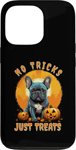 Vista 10 de iPhone 16 No Tricks Just Treats French Bulldog Halloween Frenchie Case