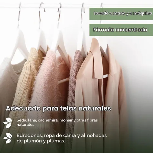 Vista 3 de Heritage Park - Detergente para ropa de seda y lana, sin fragancia, hipoalergénico, pH neutro, probado por dermatólogos, sensible a la piel, sin