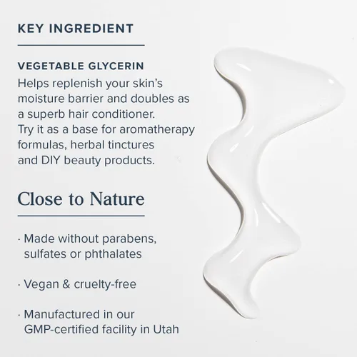 Vista 4 de HERITAGE STORE Hidratante calmante de glicerina vegetal, hidratación sin aceite para el cuidado de la piel, cuidado del cabello, cara y cuerpo
