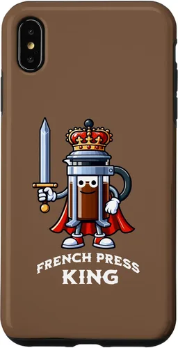 Vista 11 de Carcasa divertida para iPhone 16 The French Press King