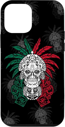 Vista 16 de Aztec Warrior Skull - Funda para iPhone 17, diseño de antepasados mexicanos