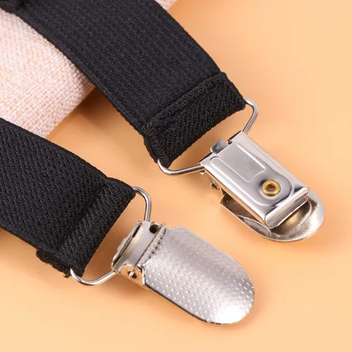 Vista 5 de NUOBESTY Soporte de sofá, 6 pares de correas ajustables para sábanas, sujetadores de sábanas de cama, clips elásticos para fundas de colchón