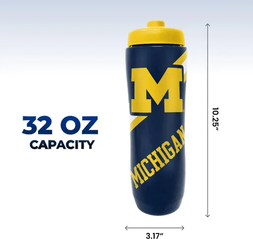 Vista 7 de Party Animal NCAA Texas A&M Aggies - Botella de agua exprimible Slim, lightweight BPA-free sports water bottle with quick-flow squeeze; fits