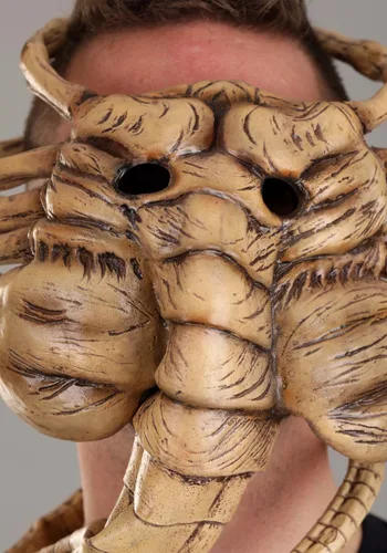 Vista 2 de Accesorio de máscara de disfraz Alien Facehugger Multicolor