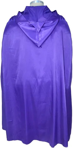 Vista 5 de miccostumes Conjunto completo de traje de cosplay con capa morada color negro
