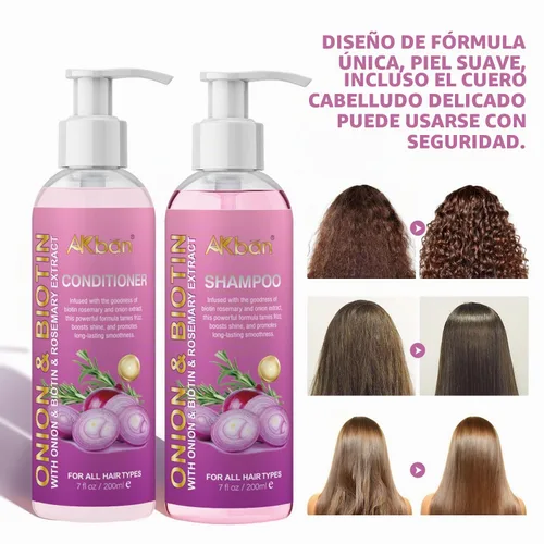 Vista 9 de Onion Hydrosol Shampoo & Conditioner Set para el crecimiento y el grosor