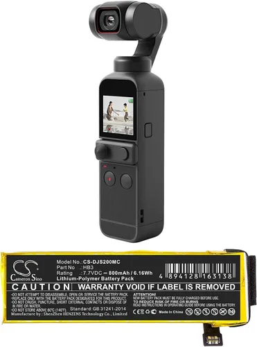 Vista 5 de Batería de 800 mAh / 6.16 Wh para DJI Osmo Pocket, Osmo Pocket 2, Osmo Pocket II PN: DJI HB3