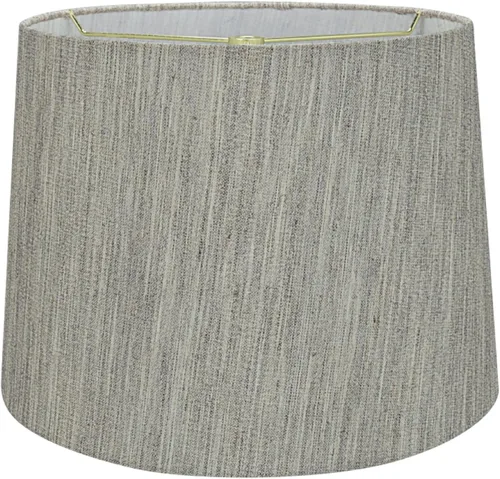 Vista 16 de Aspen Creative 32140 Pantalla de lámpara de construcción araña con forma de imperio de transición de tela dura en lino beige, 12" superior x 14