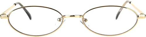 Vista 2 de PASTL Lentes transparentes con marco de metal ovalado, lentes unisex UV 400