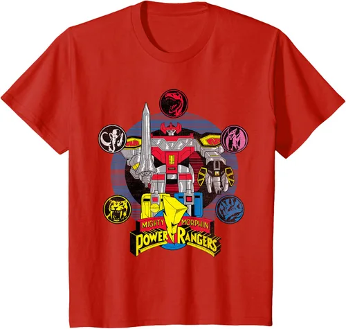 Vista 3 de Power Rangers Camiseta Megazord Asfalto