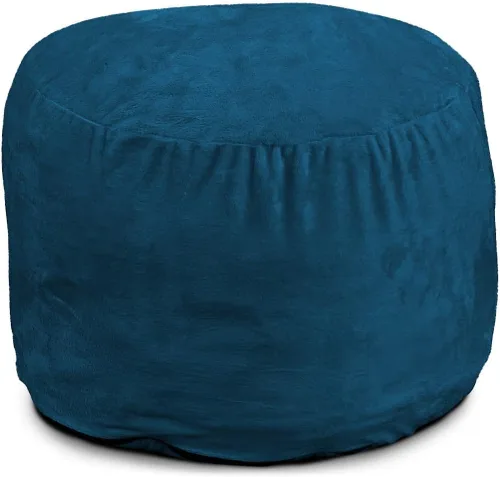 Vista 14 de ULTIMATE SACK Puf otomano de 2 pies Gamuza camello Relleno de espuma - Funda extraíble lavable Camel (Camel Suede)