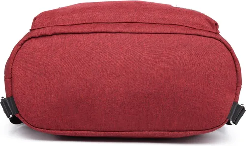 Vista 6 de Mochila deportiva con cordón para gimnasio, yoga, mochila de hombro, para hombres y mujeres, Rojo), K1031-30