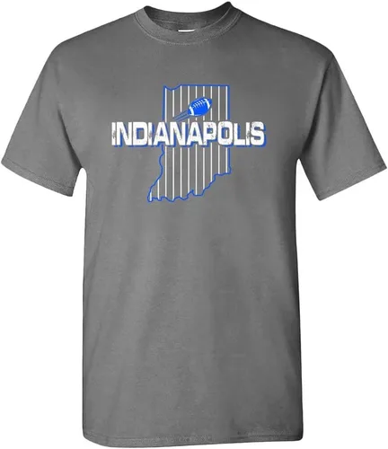 Vista 40 de Xtreme Apparrel Camiseta para hombre Team Field Map para aficionados al fútbol Dallas - Camisa azul marino