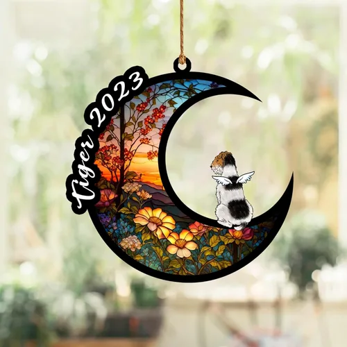 Vista 138 de Nazenti Atrapasoles conmemorativo para perros, adornos de Navidad personalizados para perros, adorno de Navidad, regalos conmemorativos para perros