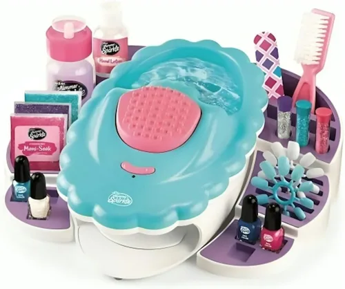 Vista 5 de Cra-Z-Art Shimmer 'N Sparkle The Real Ultimate Nail Spa Spa de uñas 5 en 1, secador de uñas estilo salón, 5 ajustes de masaje, a partir de 8 años