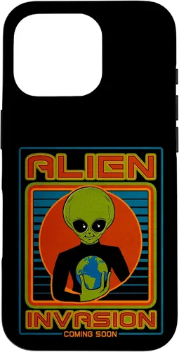 Vista 52 de Funda para iPhone 13 Pro Max Alien Invasion 1984 Tech Noir Distopía