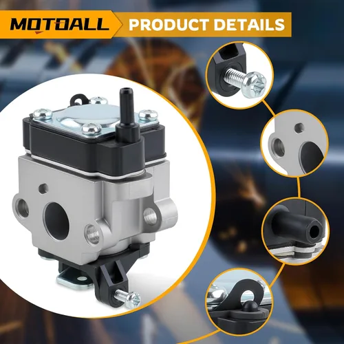 Vista 4 de MOTOALL 308480001 Carburador con Bujía Bombilla de Cebado para Recortadora Toro 51946 51947 51948 51952 51956 51957 51958 51972 51976 51977 51978