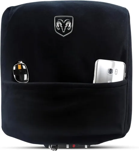 Vista 8 de Cubierta de reposabrazos de consola premium para Dodge Ram (2014-2020) - (Modelos de asiento de salto) – Protector de tapa de consola suave, lavable