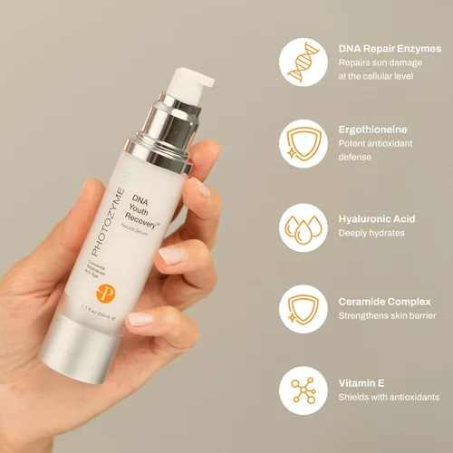 Vista 3 de Photozyme Suero facial DNA Youth Recovery 0.5 Fl Oz