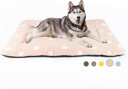 Vista 24 de Mora Pets - Cama para gatos de interior lavable, almohadilla antideslizante para jaula de perros, linda cama para perros con estrellas para perros