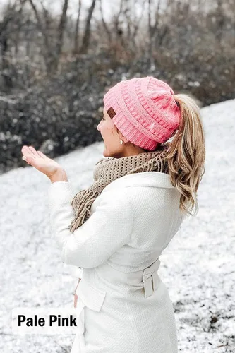 Vista 53 de Funky Junque - Gorro para mujer con ranura para cola de caballo