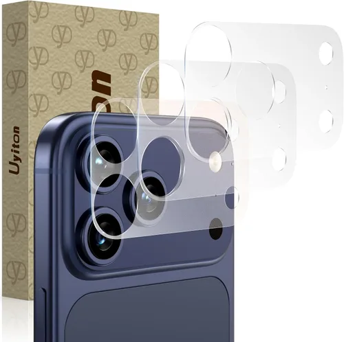 Vista 6 de Uyiton Paquete de 3 protectores de meseta de cámara para iPhone 18/17