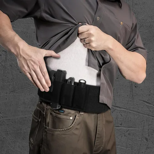 Vista 7 de ZZY Faja con funda para el vientre, Faja para hombres y mujeres, Funda para el vientre para portación oculta, Funda para la cintura para pistolas
