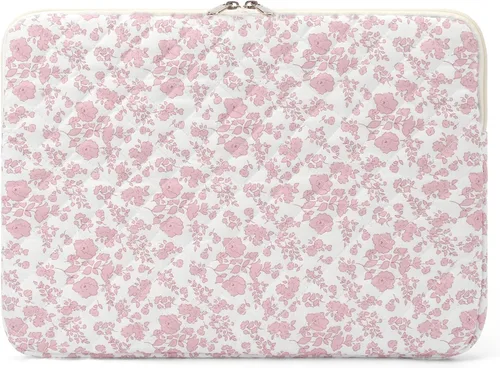 Vista 15 de Funda acolchada para laptop de 15 a 15.6 pulgadas, bonita funda protectora acolchada para computadora portátil con estampado floral para MacBook
