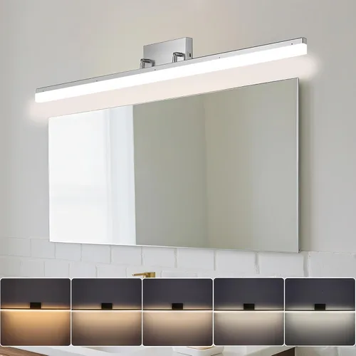 Vista 11 de Luz LED de tocador de 36 pulgadas, regulable 3000K-5000K 5CCT moderna accesorio de iluminación de tocador de maquillaje, barra de luz ajustable