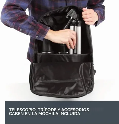 Vista 2 de Celestron - Alcance de viaje de 3.150 in - Telescopio refractor portátil - Paquete de software de astronomía adicional - Adaptador para smartphone