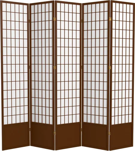 Vista 24 de Red Lantern Pantalla Shoji de 7 pies de alto, color natural, 8 paneles