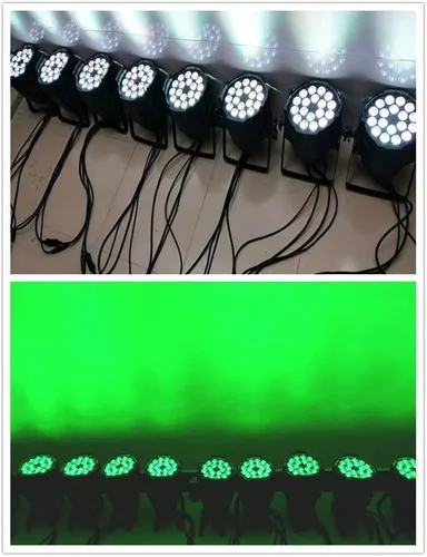 Vista 5 de 4 set etapa par luz 18pcs 4 en 1 RGBW LED no impermeable LED par luz