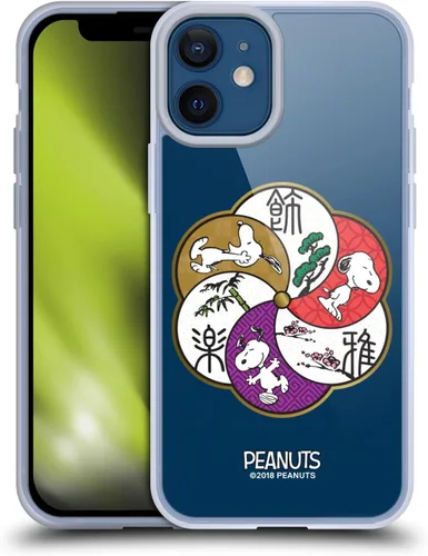 Vista 95 de Carcasa de gel para iPhone 7 Plus/iPhone 8 Plus, diseño de Snoopy Oriental de Peanuts, Badges