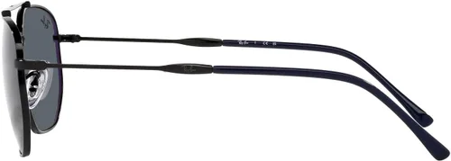 Vista 4 de Ray-Ban Gafas de sol unisex con montura dorada, lentes marrones, 2.126 in