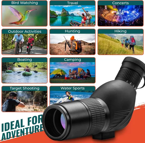 Vista 7 de Telescopio con zoom de alta definición Authentic ROXANT, lente de mente de vidrio con múltiples coberturas + prisma BAK4 Incluye trípode + estuche