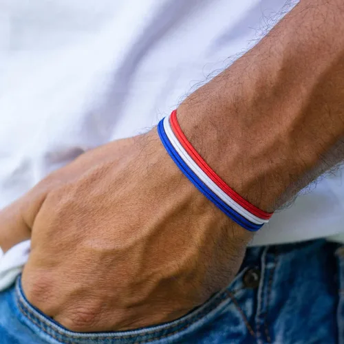 Vista 18 de World Cup Countries Soccer Flag Cord Bracelet for Men or Women - Country flag Pulsera bandera Pais Copa Mundial Futbol Hombre Mujer - Sports String