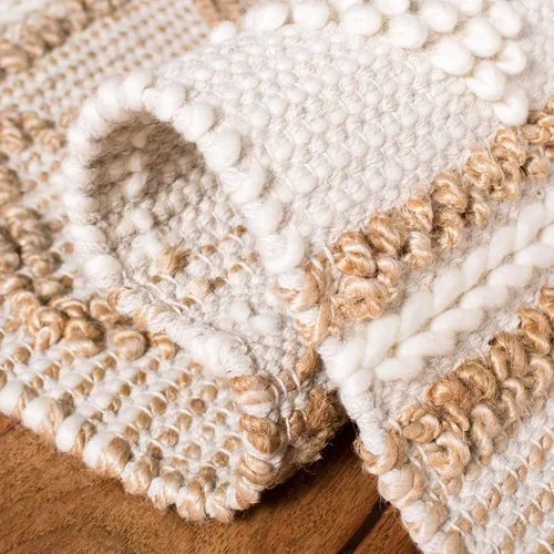 Vista 5 de SAFAVIEH Natural Fiber Collection NF866A - Alfombra de pasillo de 2 pies 6 pulgadas x 6 pies, beige y marfil, hecha a mano marroquí bohemio tribal