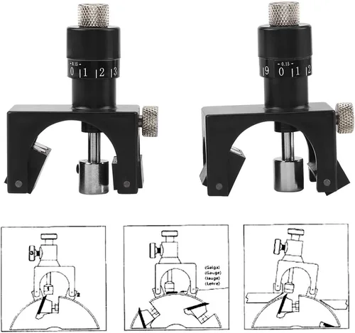 Vista 4 de GOTOTOP 2 unids planer magnético hoja ajuste jig setter planer cuchillo ajuste jig herramienta de carpintería