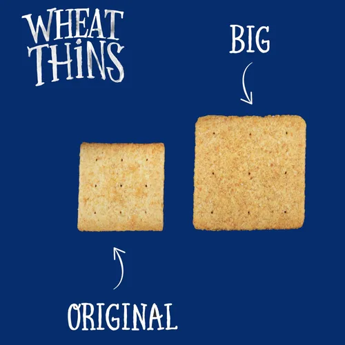 Vista 7 de Wheat Thins BIG Snacks, galletas de trigo integral de grano entero, galletas a granel, cajas de 6 a 8 onzas