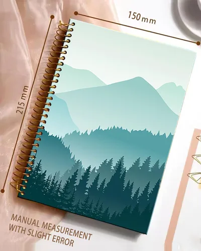 Vista 2 de Cuaderno de espiral iampanda, encuadernación fuerte de doble alambre con papel premium para mujeres, 60 hojas A5, cuaderno/diario rayado