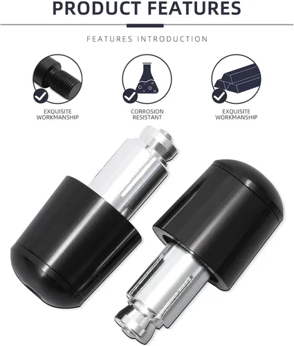 Vista 3 de JMTBNO Manijas universales de motocicleta de 7/8 pulgadas, 0.866 in, agarres de goma CNC compatibles con Honda Yamaha, Suzuki, Kawasaki, Dirt Bike